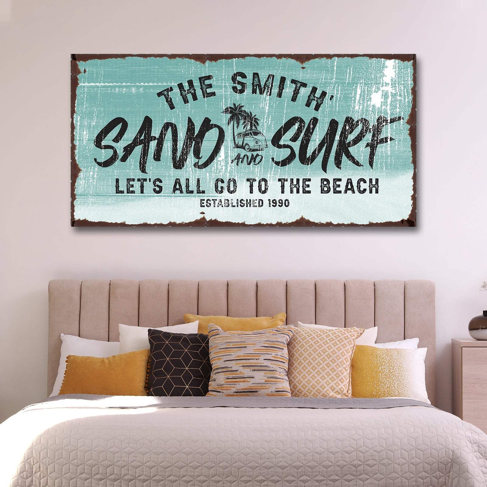 Sand and Surf Sign II - Tailored Canvases - Flyclothing LLC