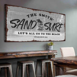Sand and Surf Sign VI - Tailored Canvases - Flyclothing LLC