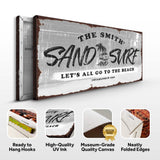 Sand and Surf Sign VI - Tailored Canvases - Flyclothing LLC