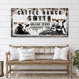 Cattle Ranch Vintage Sign - Tailored Canvases - Flyclothing LLC