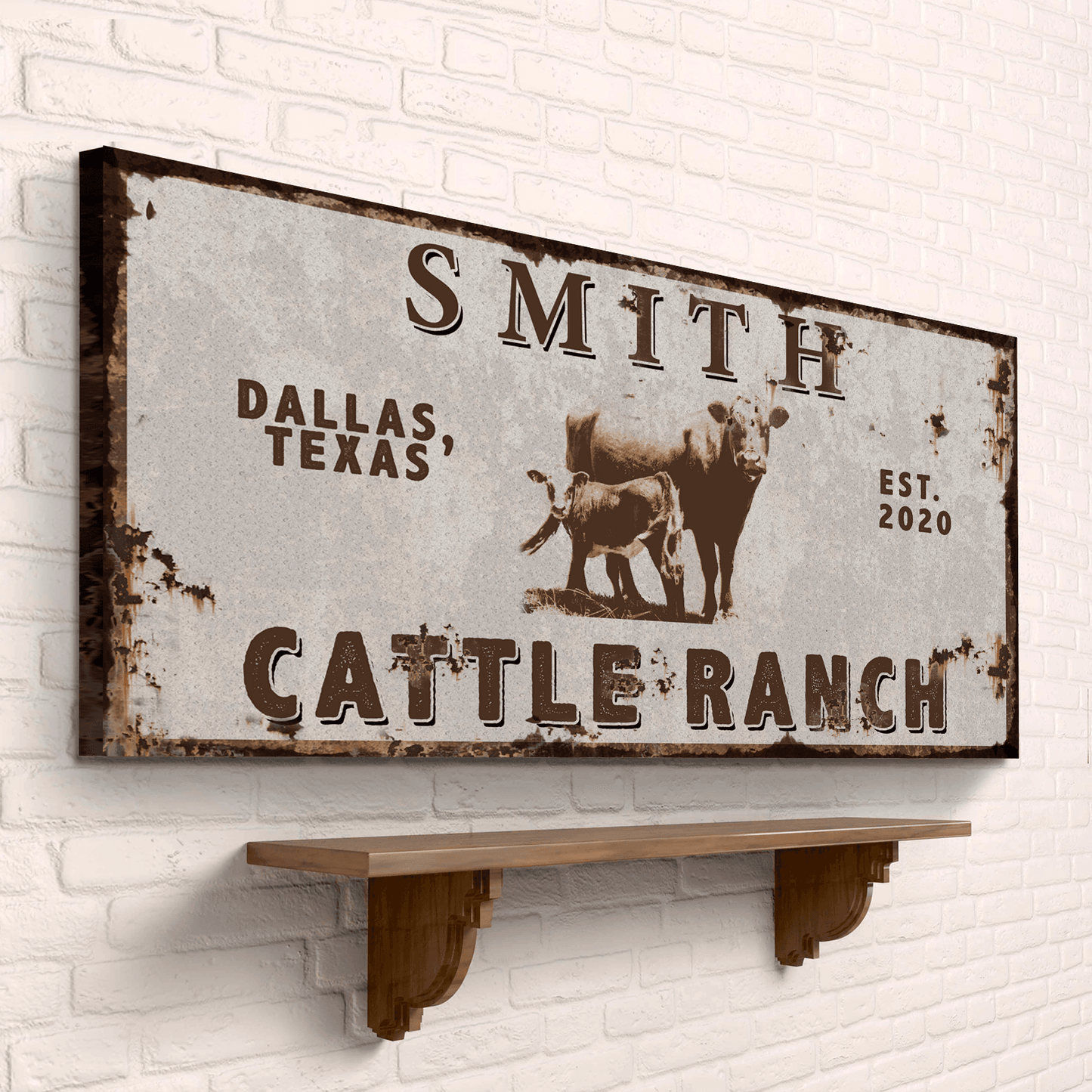 Angus Cattle Ranch Sign - Tailored Canvases - Flyclothing LLC