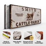 Angus Cattle Ranch Sign - Tailored Canvases - Flyclothing LLC