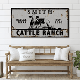 Angus Cattle Ranch Sign - Tailored Canvases - Flyclothing LLC