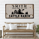 Angus Cattle Ranch Sign - Tailored Canvases - Flyclothing LLC