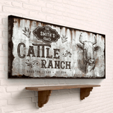 Vintage Cattle Ranch Sign - Tailored Canvases - Flyclothing LLC