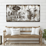Vintage Cattle Ranch Sign - Tailored Canvases - Flyclothing LLC