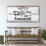 Rustic Farmhouse Personalized Sign II - Tailored Canvases - Flyclothing LLC
