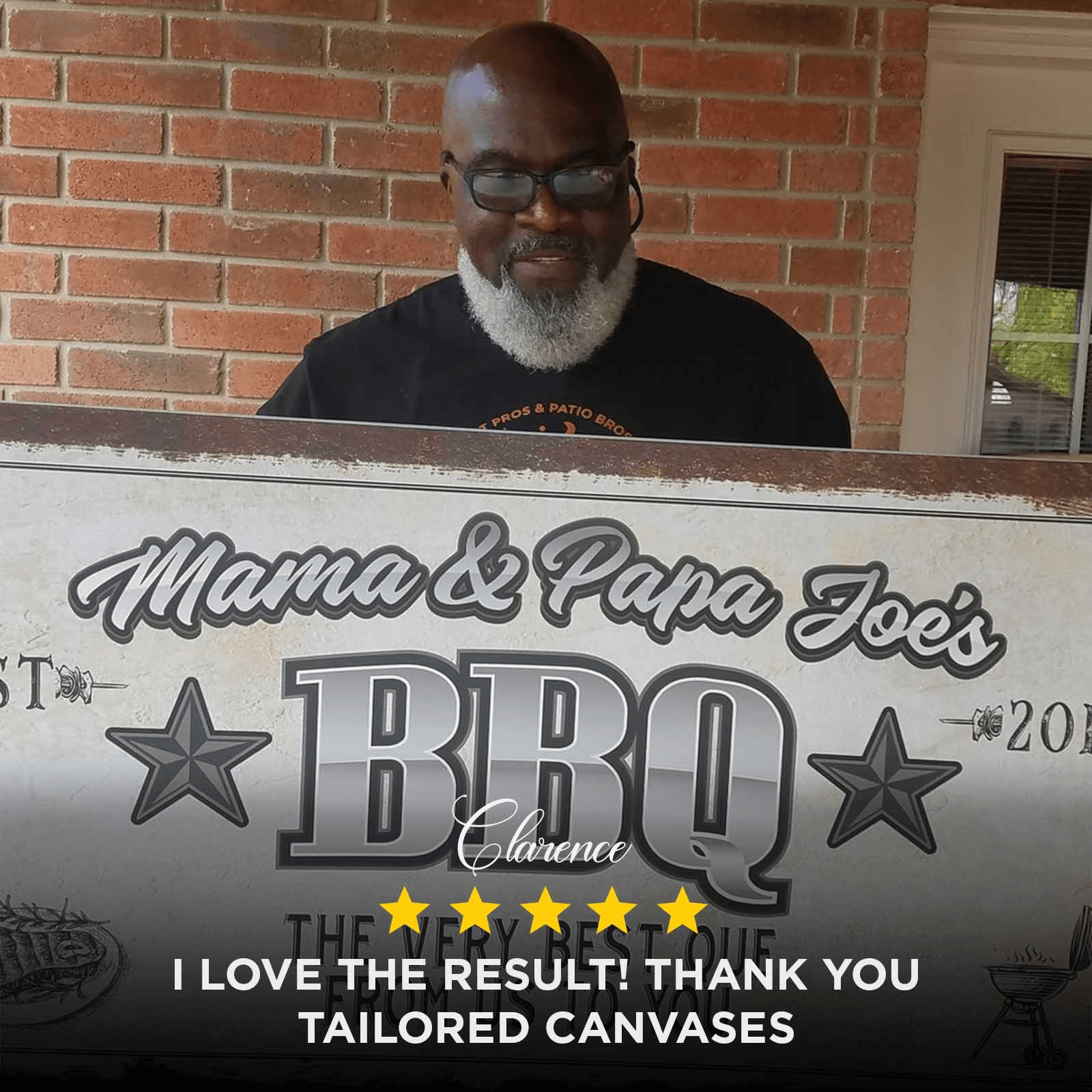 Personalized Bar and Grill Sign - Tailored Canvases - Flyclothing LLC