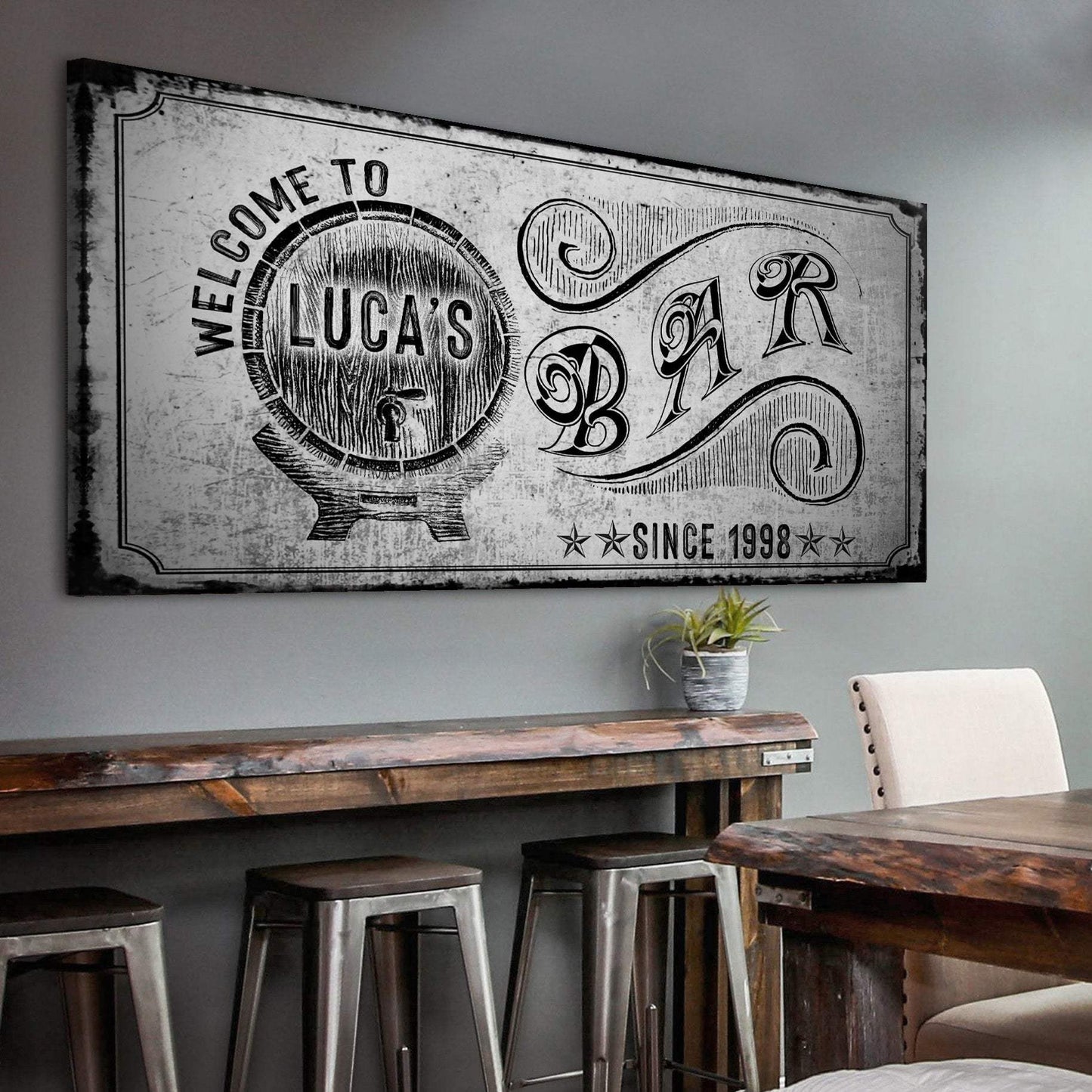 Bar Sign - Tailored Canvases - Flyclothing LLC