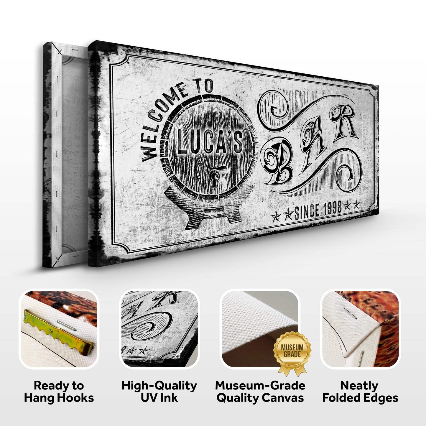 Bar Sign - Tailored Canvases - Flyclothing LLC