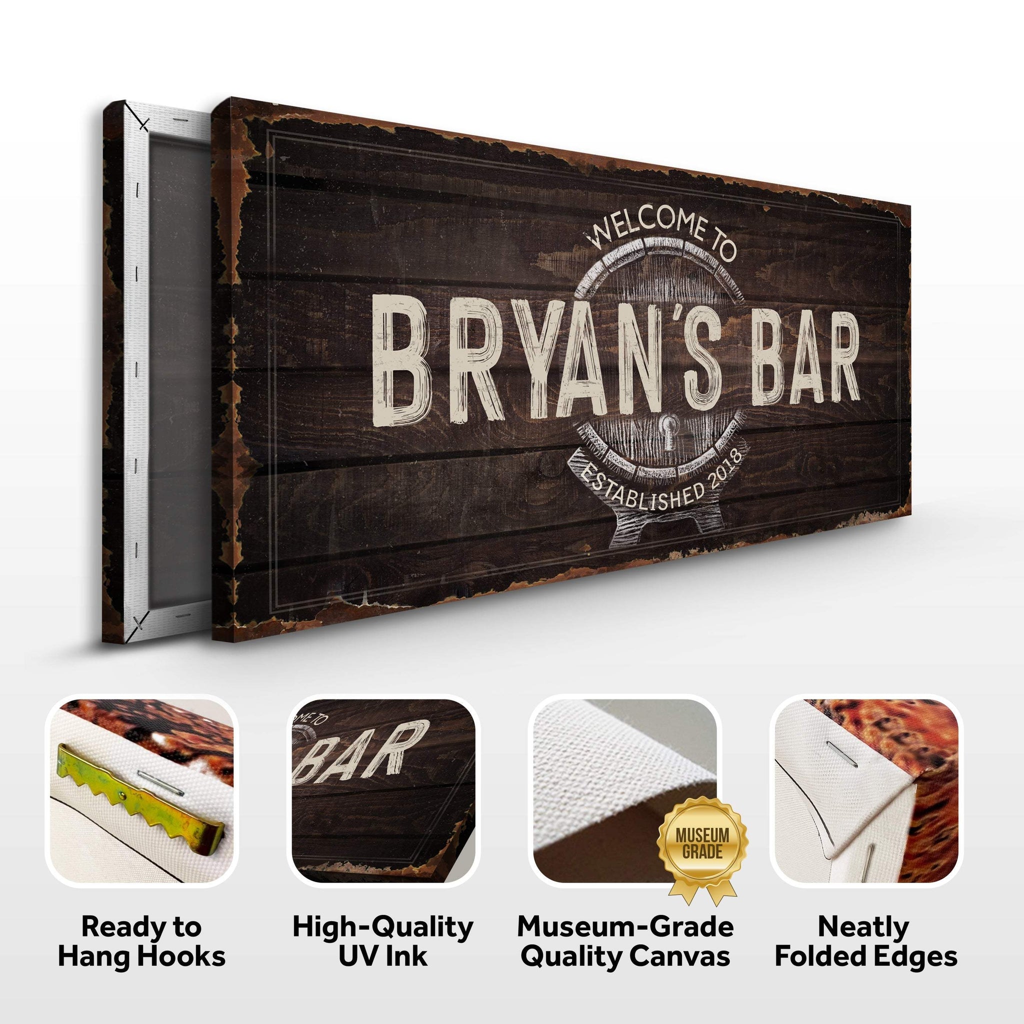 Beer Barrel Bar Sign - Tailored Canvases - Flyclothing LLC