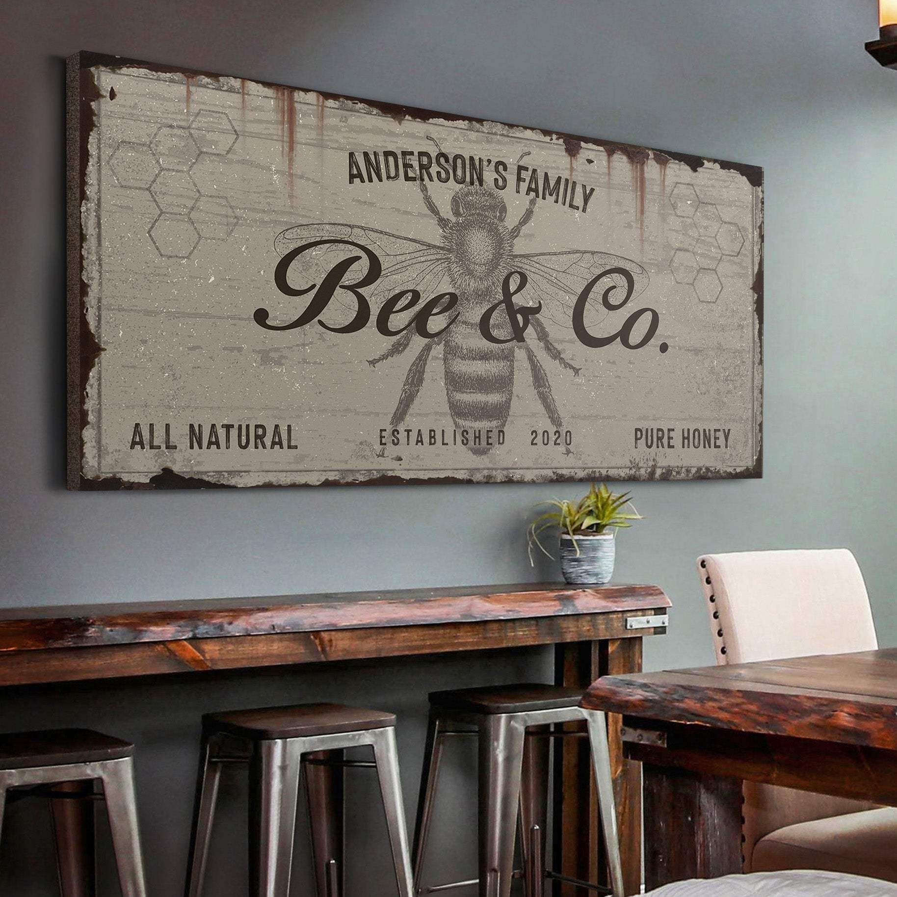 Bee and Co Sign II - Tailored Canvases - Flyclothing LLC