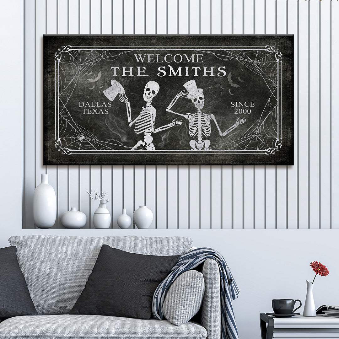 Gothic Welcome Sign - Tailored Canvases - Flyclothing LLC