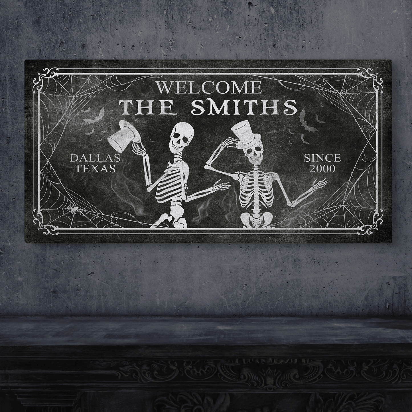 Gothic Welcome Sign - Tailored Canvases - Flyclothing LLC