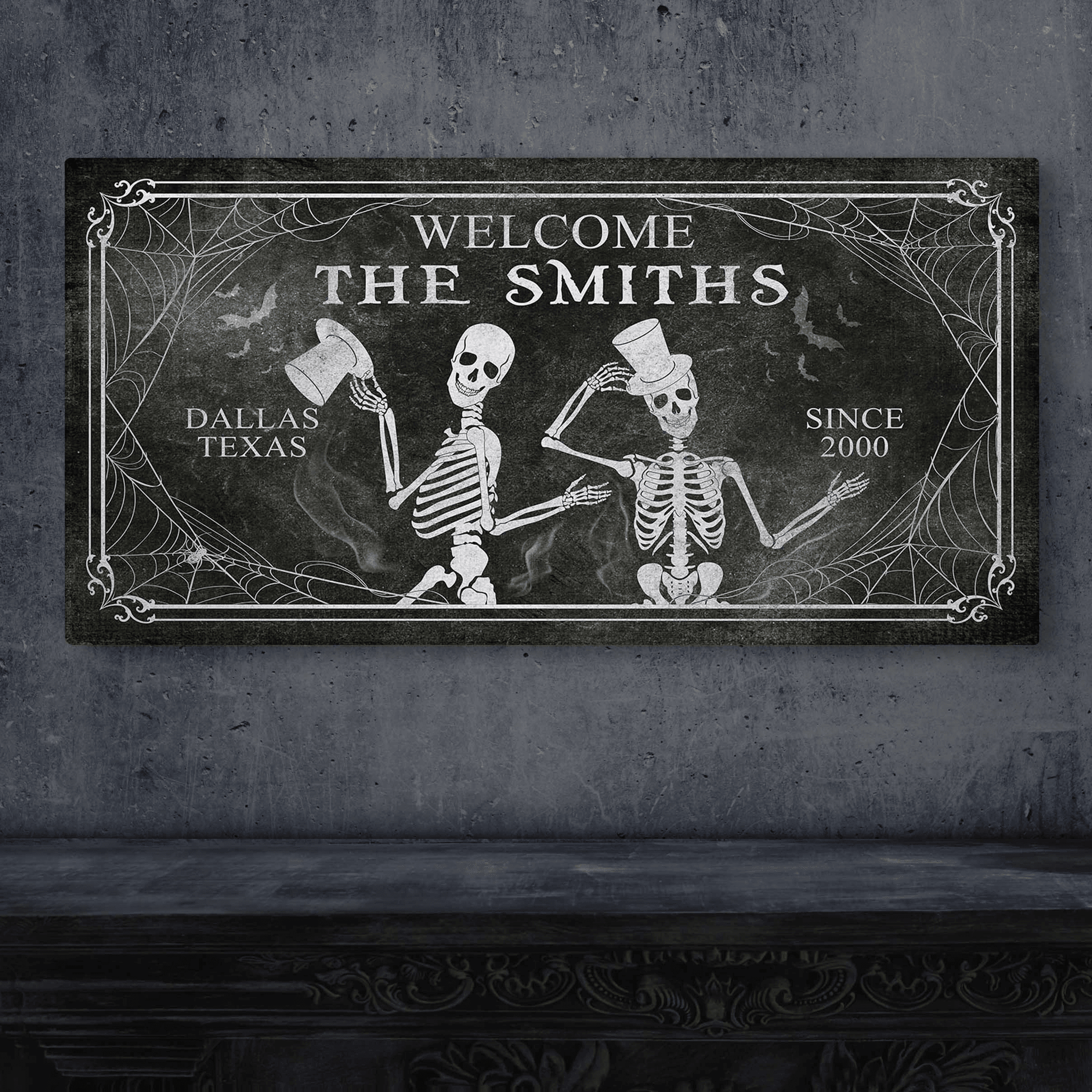 Gothic Welcome Sign - Tailored Canvases - Flyclothing LLC