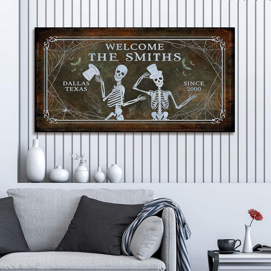 Gothic Welcome Sign - Tailored Canvases - Flyclothing LLC
