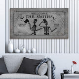 Gothic Welcome Sign - Tailored Canvases - Flyclothing LLC