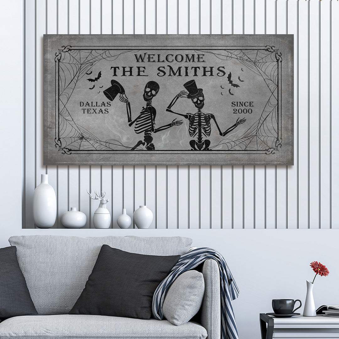 Gothic Welcome Sign - Tailored Canvases - Flyclothing LLC