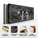 Gothic Welcome Sign - Tailored Canvases - Flyclothing LLC
