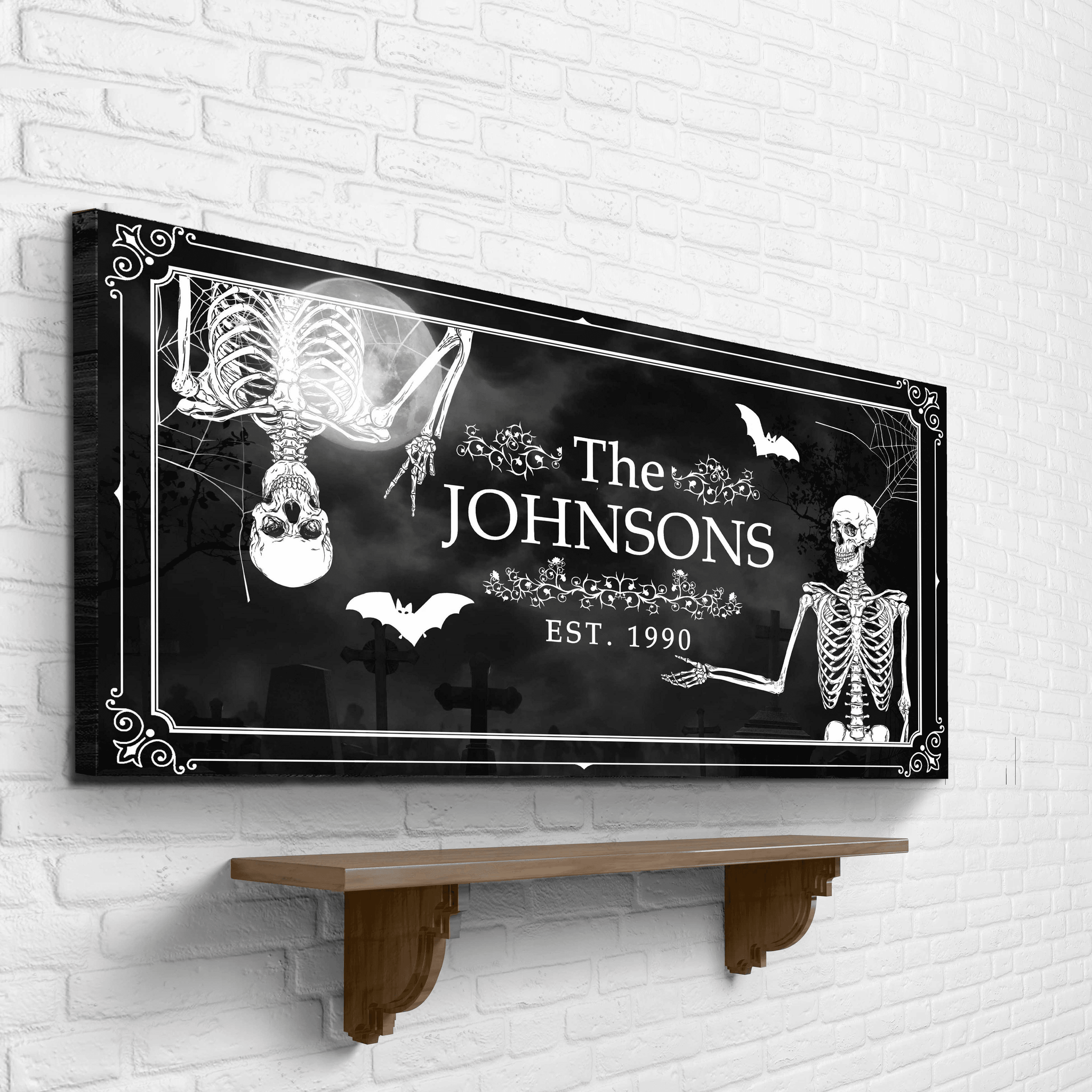 Halloween Family Name Sign - Tailored Canvases - Flyclothing LLC
