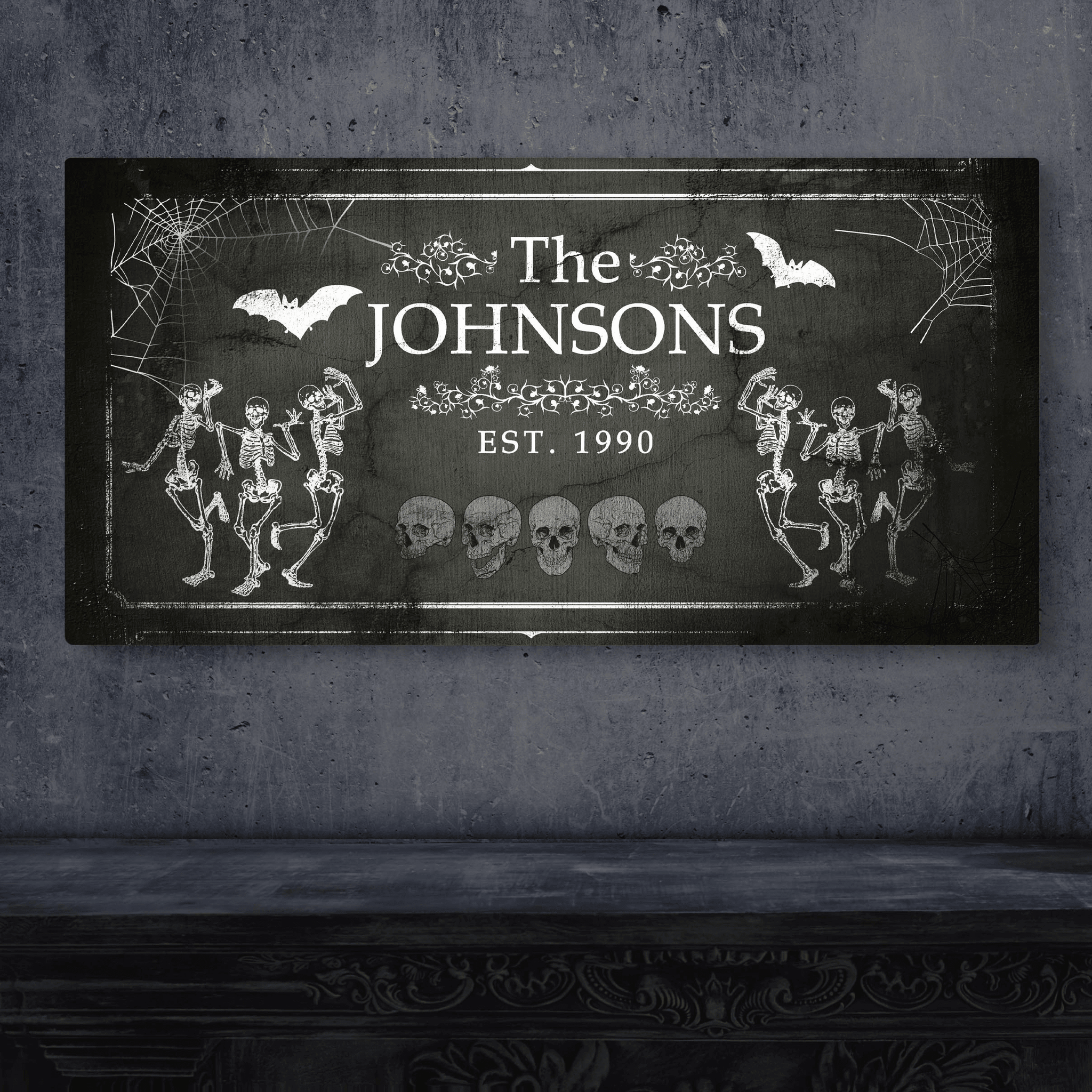 Halloween Family Name Sign - Tailored Canvases - Flyclothing LLC
