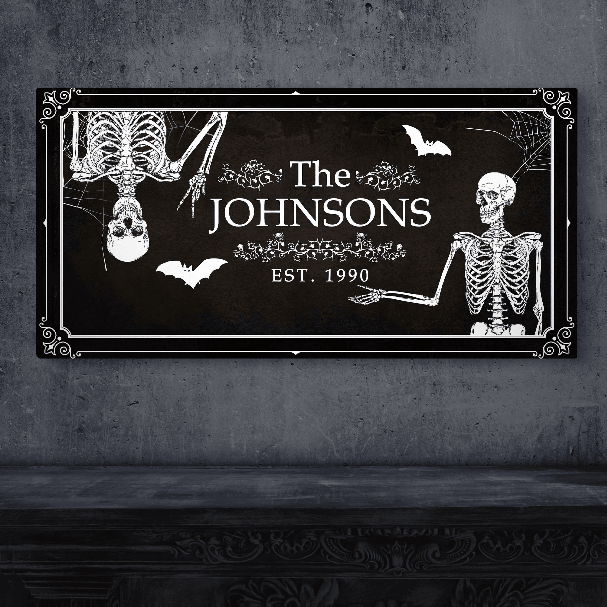 Halloween Family Name Sign - Tailored Canvases - Flyclothing LLC