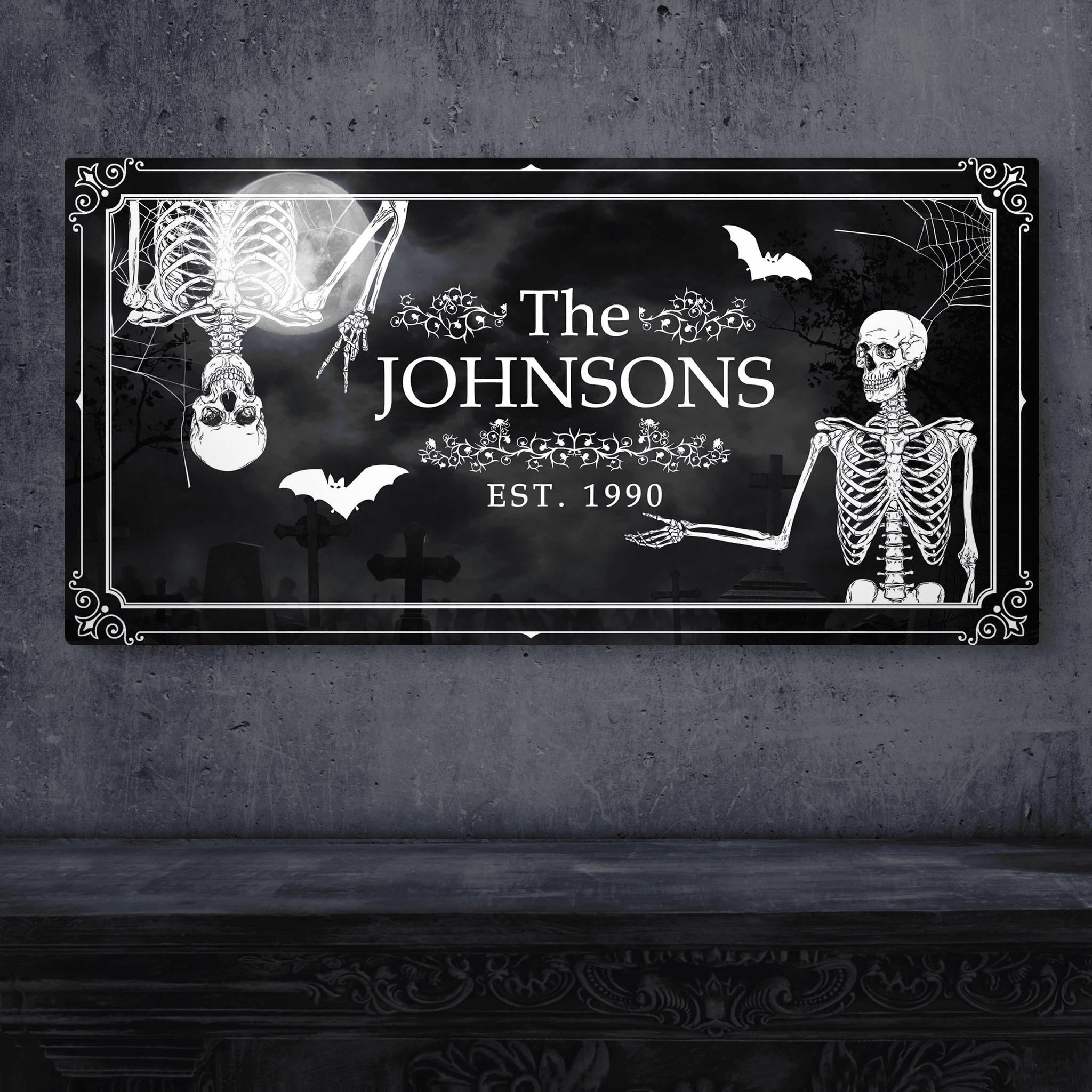 Halloween Family Name Sign - Tailored Canvases - Flyclothing LLC