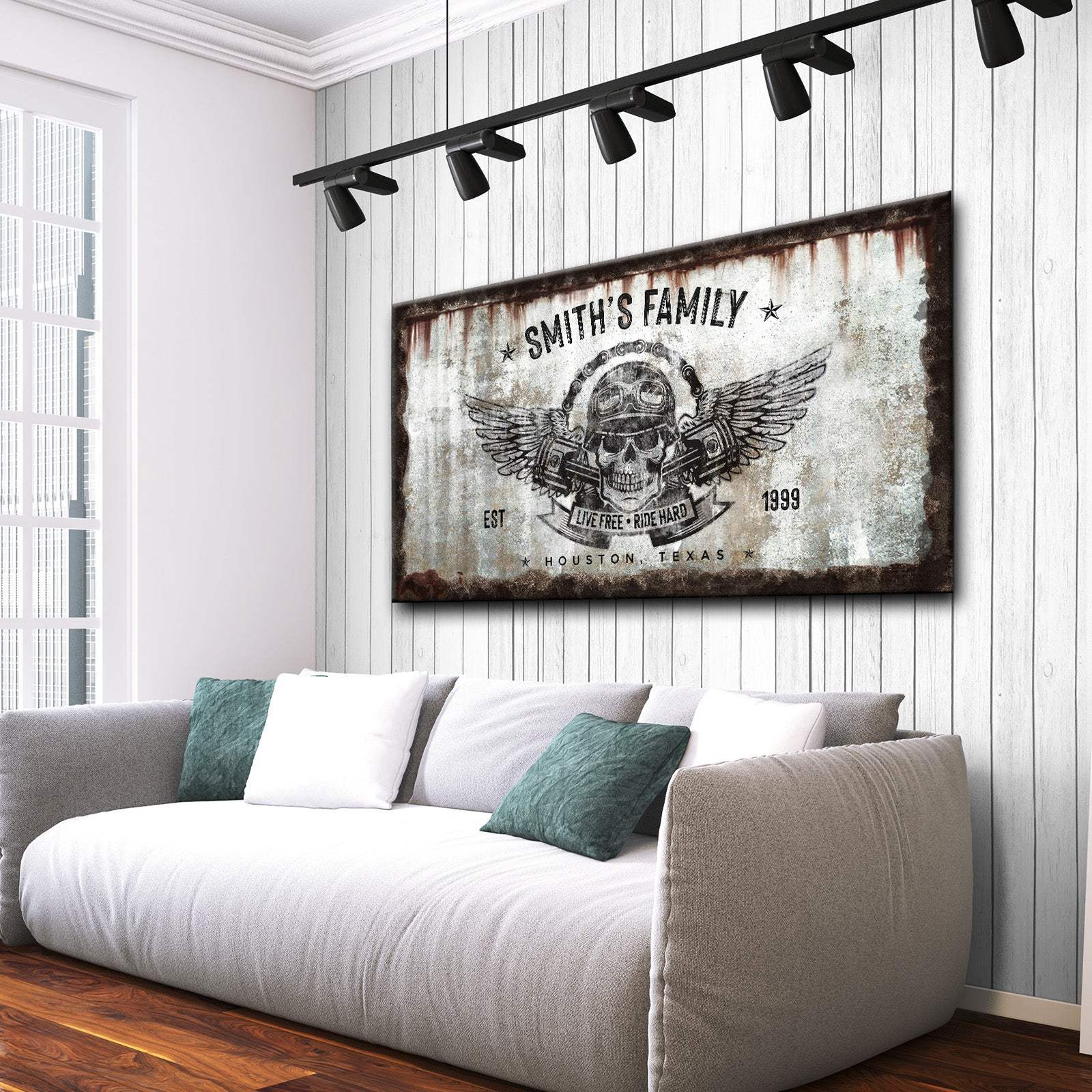 Live Free Ride Hard Sign - Tailored Canvases - Flyclothing LLC