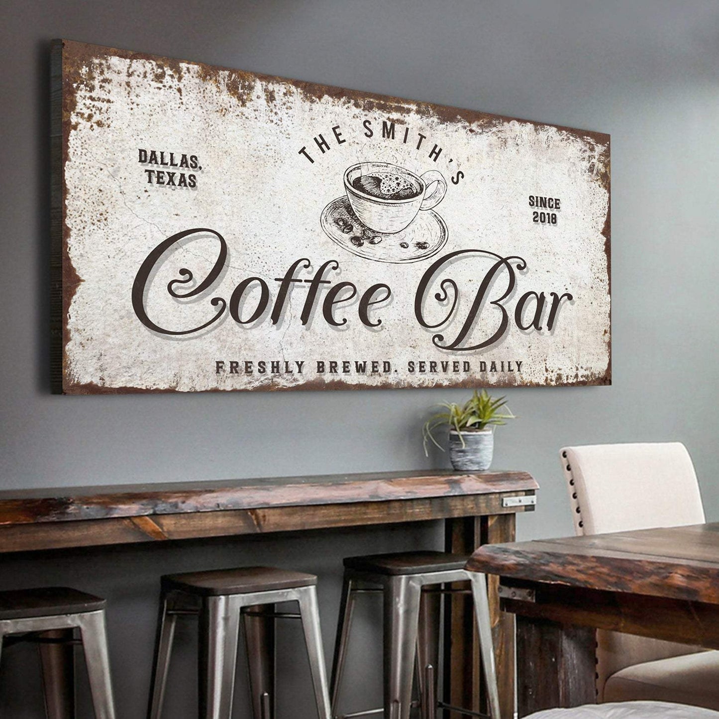 Coffee Bar Sign - Tailored Canvases - Flyclothing LLC