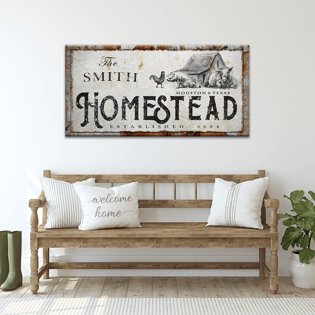 Homestead Sign - Tailored Canvases - Flyclothing LLC