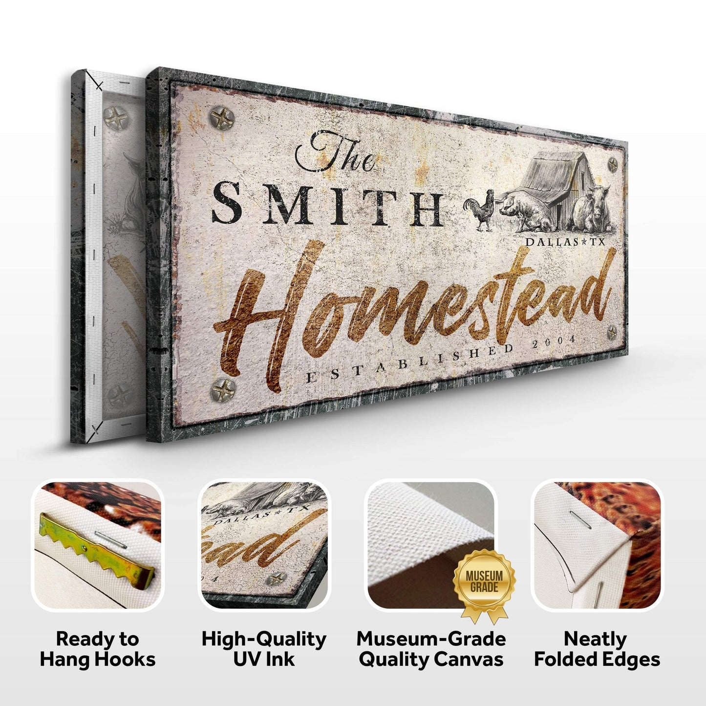 Homestead Sign IV - Tailored Canvases - Flyclothing LLC