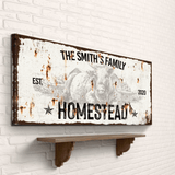 Rustic Homestead Sign - Tailored Canvases - Flyclothing LLC