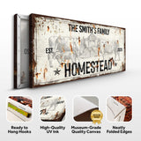 Rustic Homestead Sign - Tailored Canvases - Flyclothing LLC