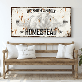 Rustic Homestead Sign - Tailored Canvases - Flyclothing LLC