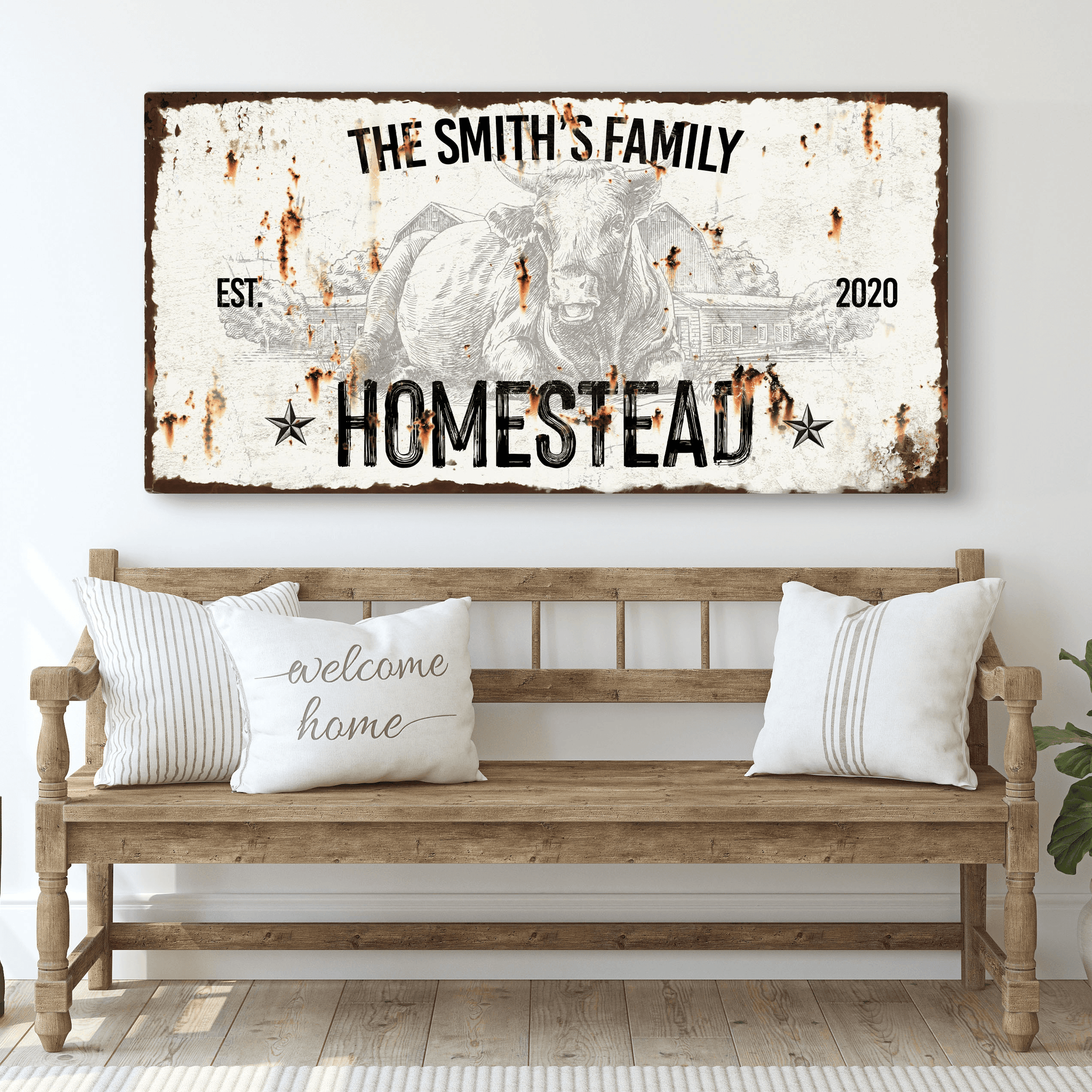 Rustic Homestead Sign - Tailored Canvases - Flyclothing LLC