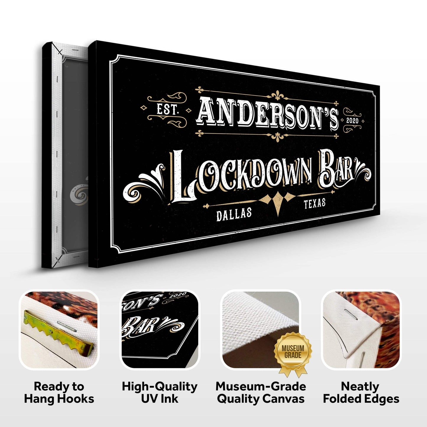 Lockdown Bar Sign - Tailored Canvases - Flyclothing LLC