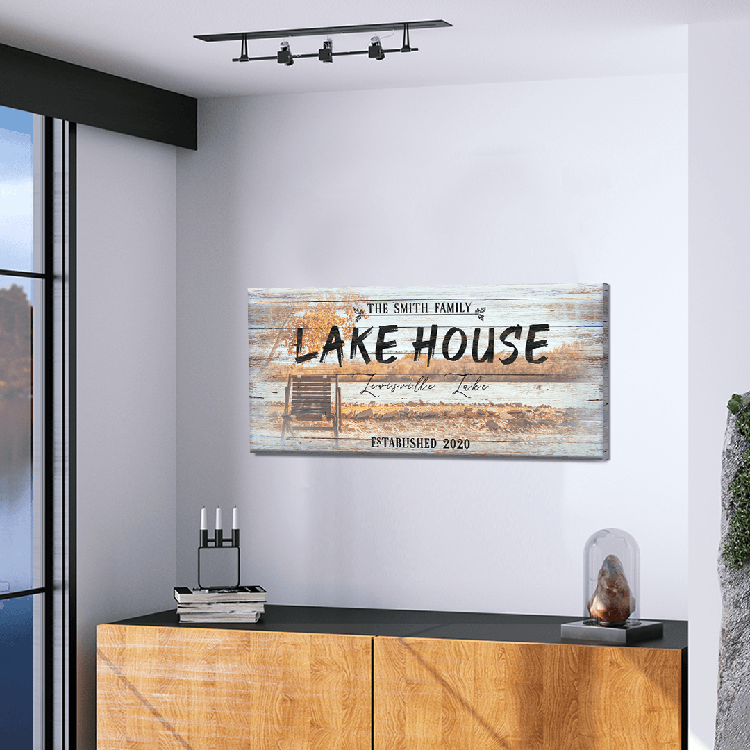 Vintage Lake House Sign - Tailored Canvases - Flyclothing LLC