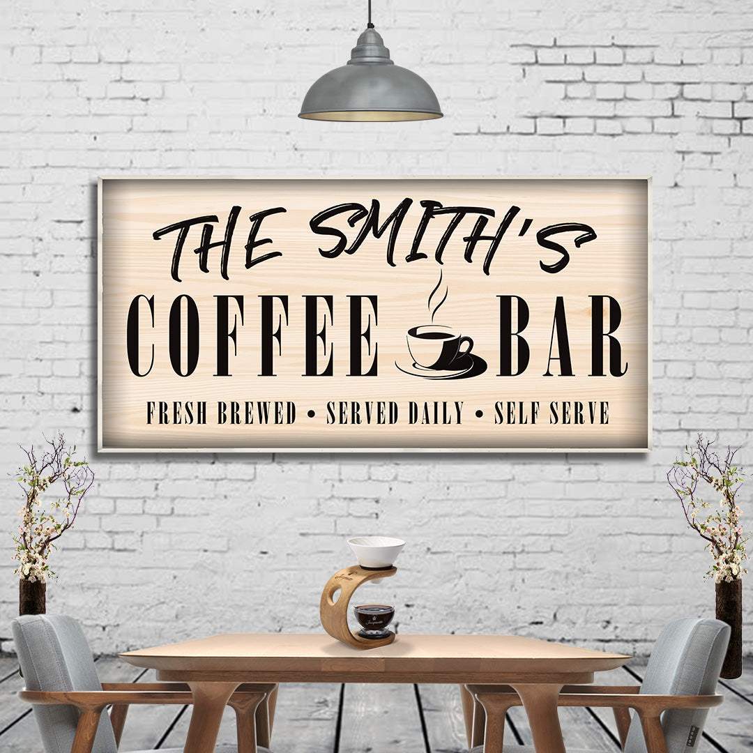 Coffee Bar Sign II - Tailored Canvases - Flyclothing LLC