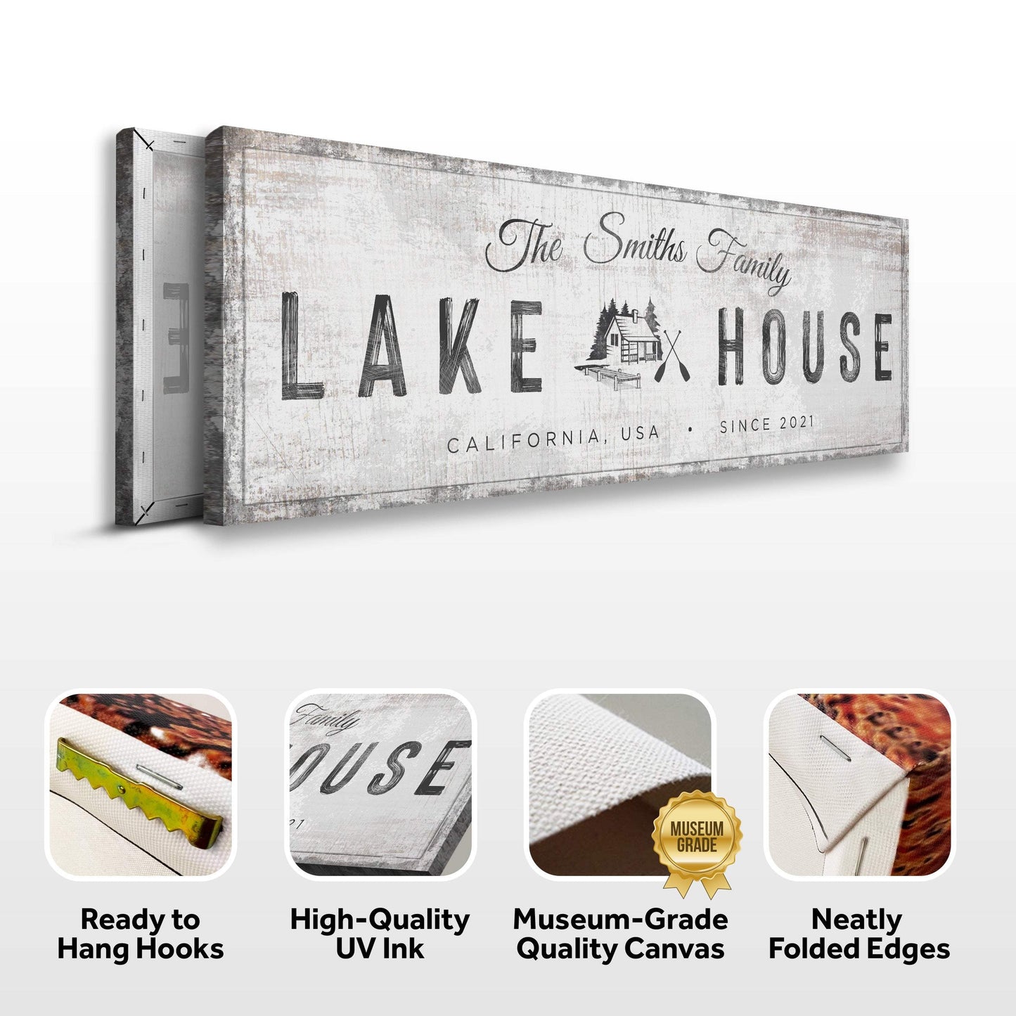 Lake House Cabin Sign - Tailored Canvases - Flyclothing LLC