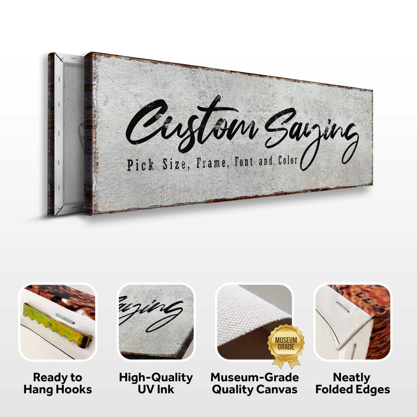Custom Saying Sign - Tailored Canvases - Flyclothing LLC