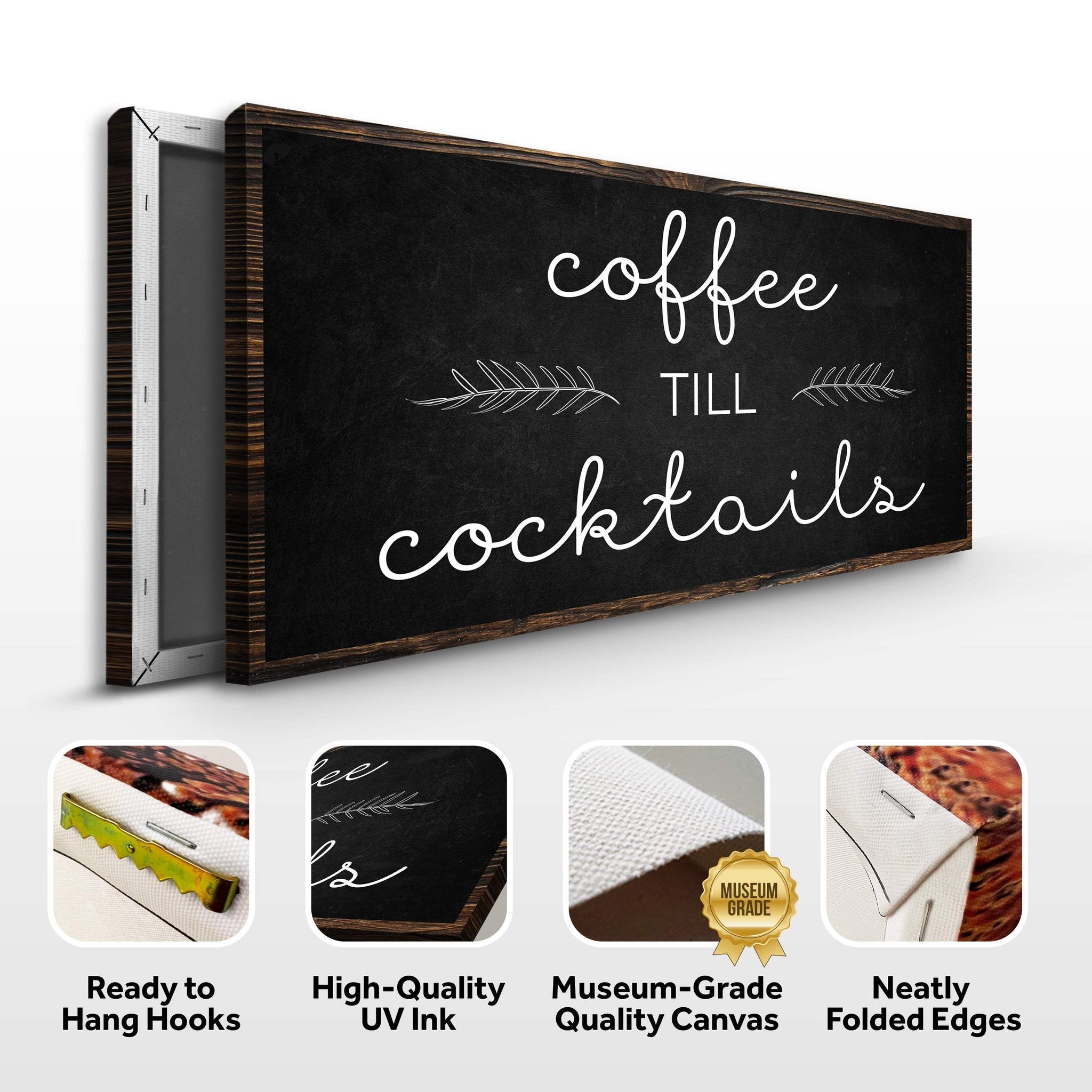 Coffee Till Cocktails Sign - Tailored Canvases - Flyclothing LLC