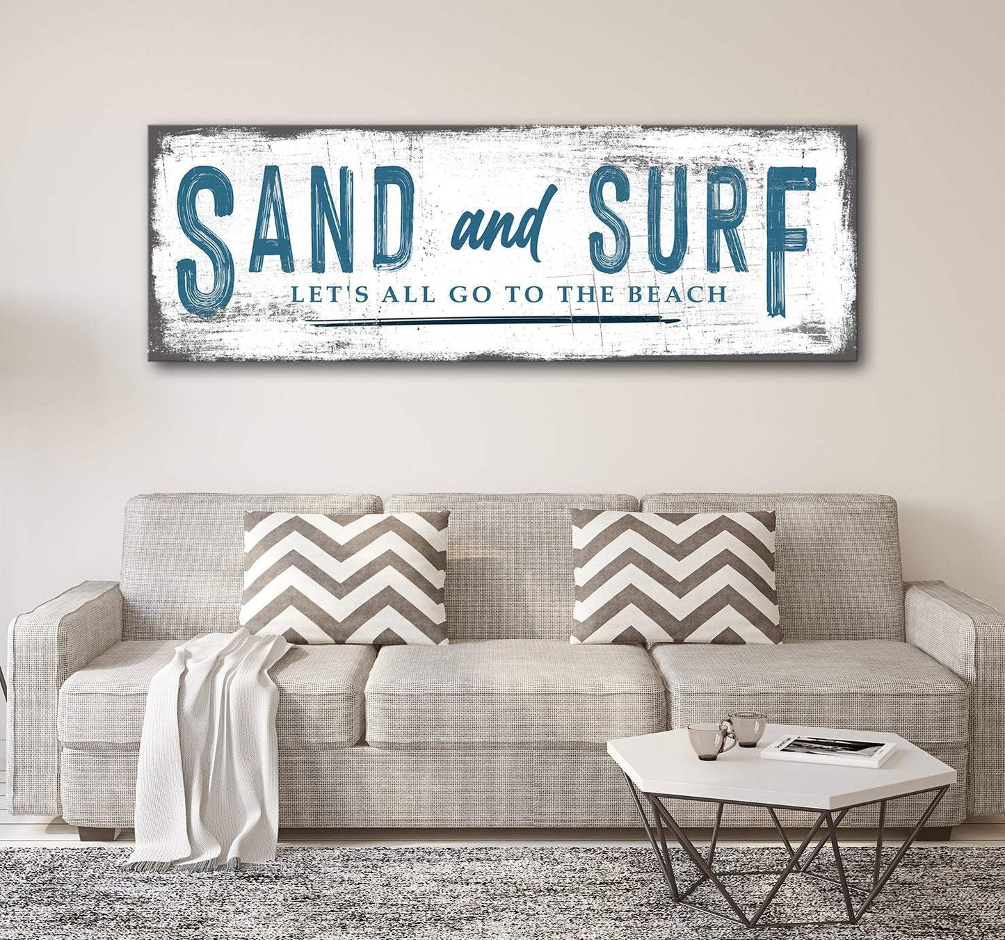 Sand And Surf Sign (Free Shipping) - Tailored Canvases - Flyclothing LLC