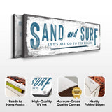 Sand And Surf Sign (Free Shipping) - Tailored Canvases - Flyclothing LLC