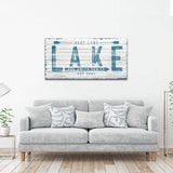 Wooden Lake Arrow Sign - Tailored Canvases - Flyclothing LLC