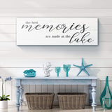 Best Memories At The Lake Sign - Tailored Canvases - Flyclothing LLC