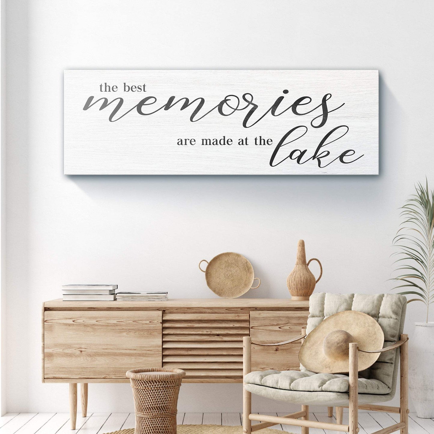 Best Memories At The Lake Sign - Tailored Canvases - Flyclothing LLC