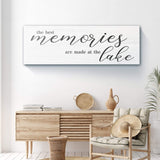 Best Memories At The Lake Sign - Tailored Canvases - Flyclothing LLC
