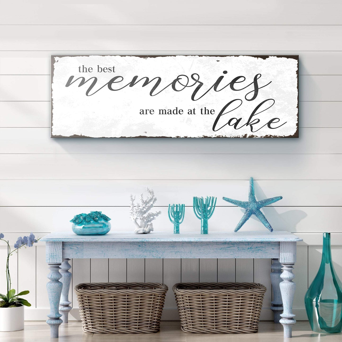 Best Memories At The Lake Sign - Tailored Canvases - Flyclothing LLC