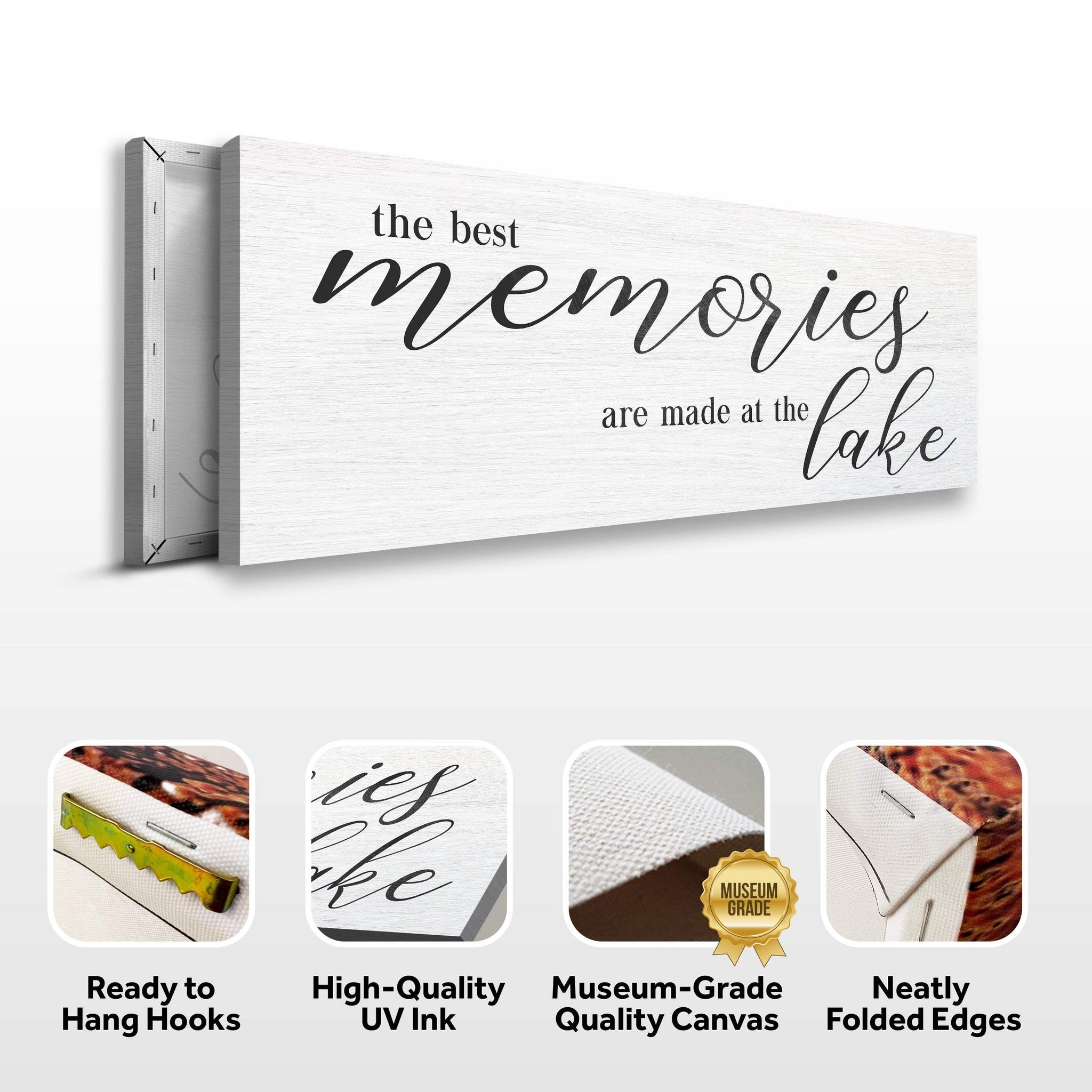 Best Memories At The Lake Sign - Tailored Canvases - Flyclothing LLC