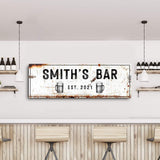 Family Bar Rustic Sign - Tailored Canvases - Flyclothing LLC